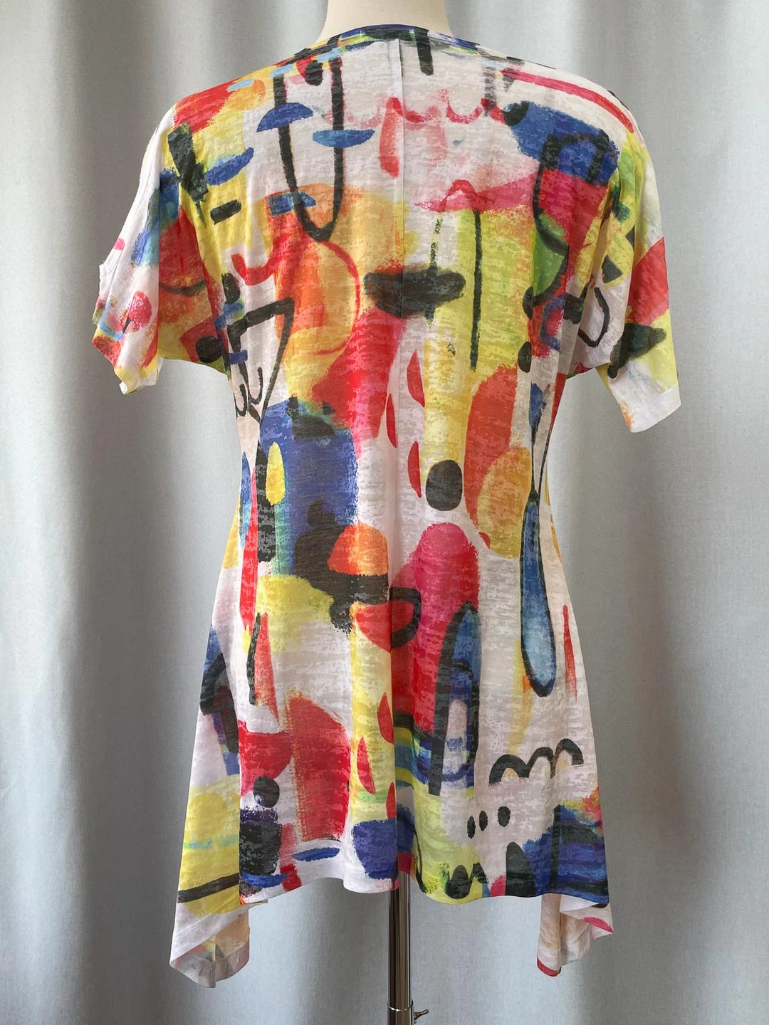 Jess & Jane Rio Burnout Cold Shoulder Tunic, Multi 10 Jess & Jane Rio Burnout Cold Shoulder Tunic, Multi