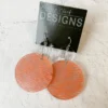 Phyllis Clark Designs Orange Flock Resin Earrings, Orange