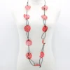 Jianhui London Aqua Lotus Root Necklace, Red