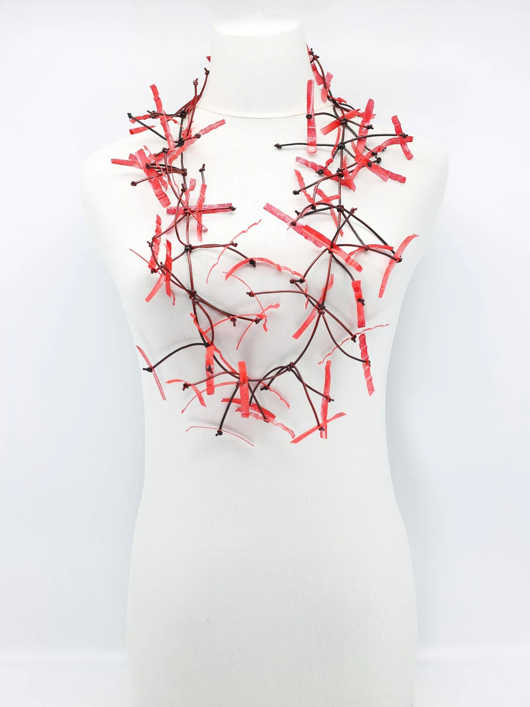 Jianhui London Aqua Willow Tree Necklace, Peacock Red Jianhui London 3 Jianhui London Aqua Willow Tree Necklace, Peacock Red Jianhui London