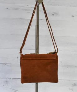 Jijou Capri Damier Mix Woven Suede Crossbody Bag, Large Cheetah Jijou Capri