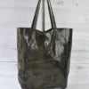 Jijou Capri Jijou Capri Snake Print Leather Tote Bag, Olive 2 Jijou Capri Jijou Capri Snake Print Leather Tote Bag, Olive