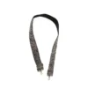Joy Susan Joy Susan 2" Guitar Strap, Grey Abstract Faux Fur