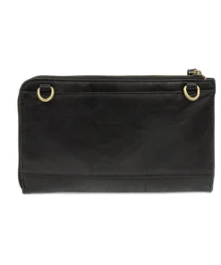 Joy Susan Convertible Wristlet & Wallet, Black Faux Lynx