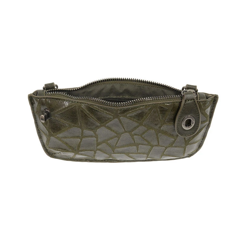 Joy Susan Joy Susan Geo Crossbody Wristlet Clutch, Dark Olive