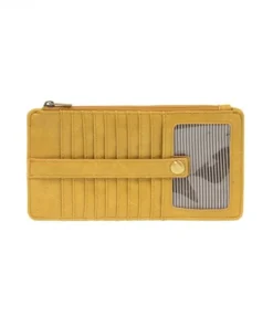 Joy Susan Kara Mini Wallet, Mustard