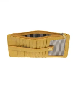 Joy Susan Kara Mini Wallet, Mustard