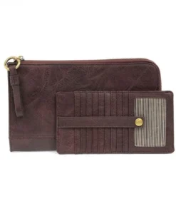 Joy Susan Karina Convertible Wristlet & Wallet, Aubergine Joy Susan