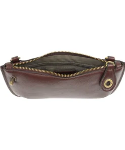 Joy Susan Joy Susan Mini Crossbody Wristlet Clutch, Oxblood