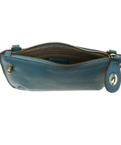 Joy Susan Mini Crossbody Wristlet Clutch, Peacock Joy Susan