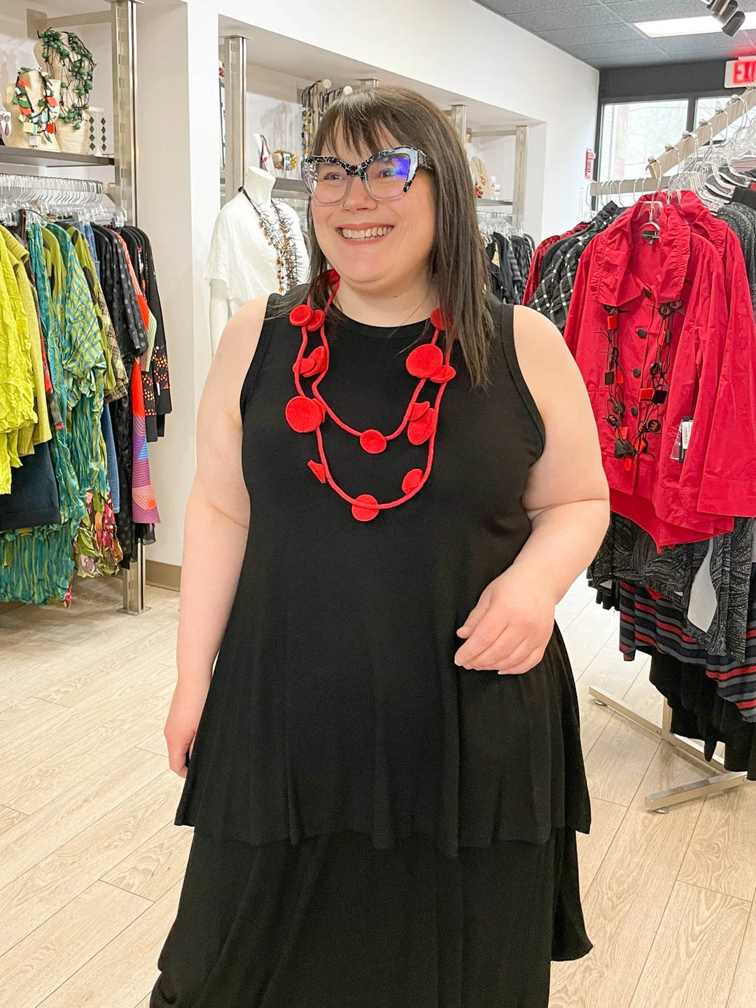 Kedem Sasson Kedem Sasson Hi Lo Tank Tunic, Black 3 Kedem Sasson Kedem Sasson Hi Lo Tank Tunic, Black