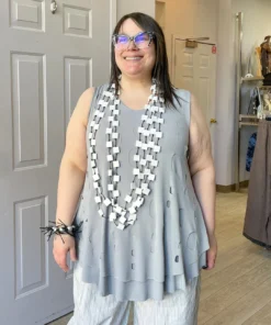 Kozan Kozan Marianna Tunic, Dove Cut Out