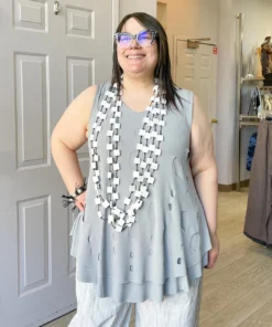 Kozan Kozan Marianna Tunic, Dove Cut Out