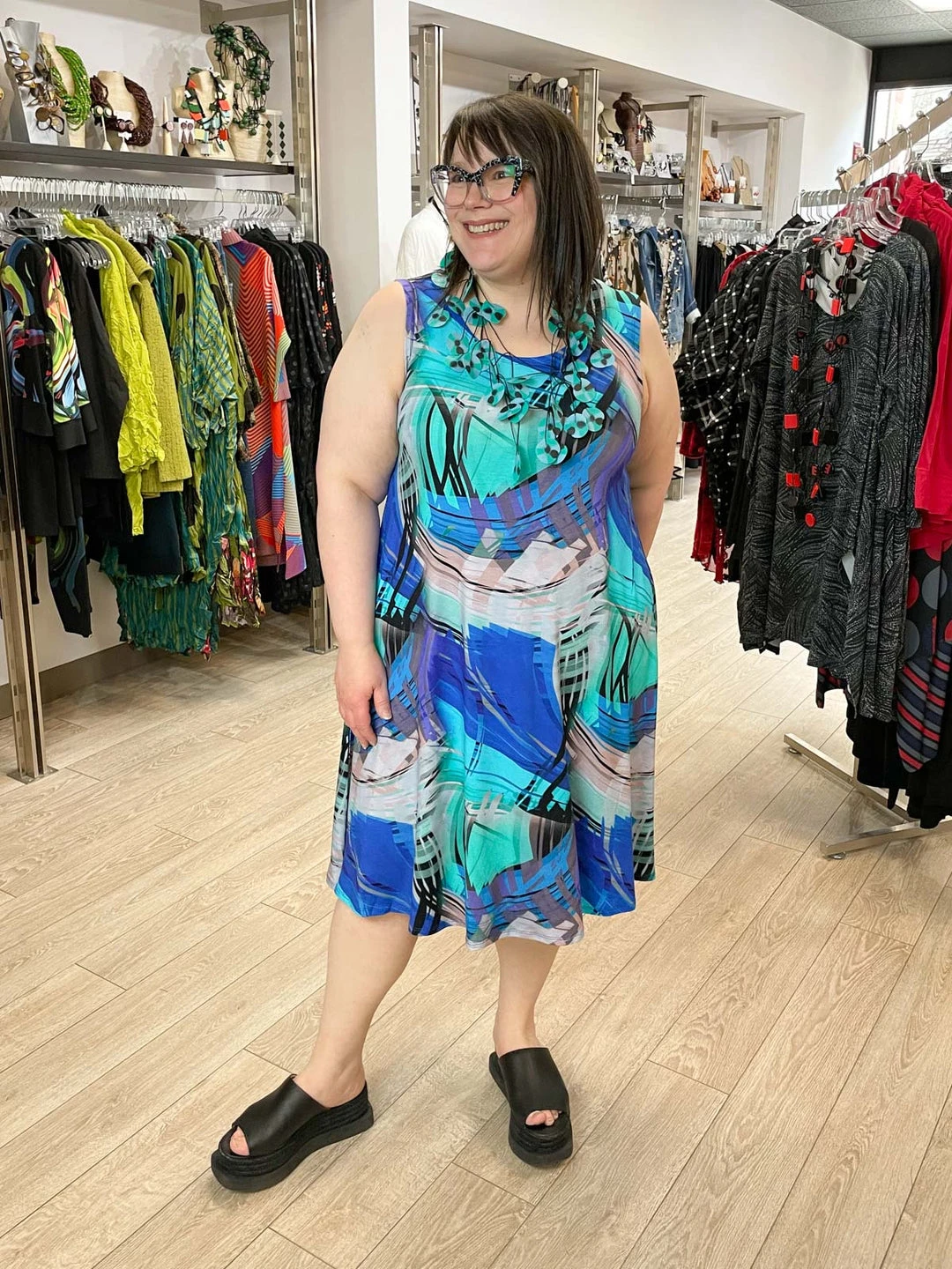 Kozan Dulce Dress, Tropicana Tencel 4 Kozan Dulce Dress, Tropicana Tencel