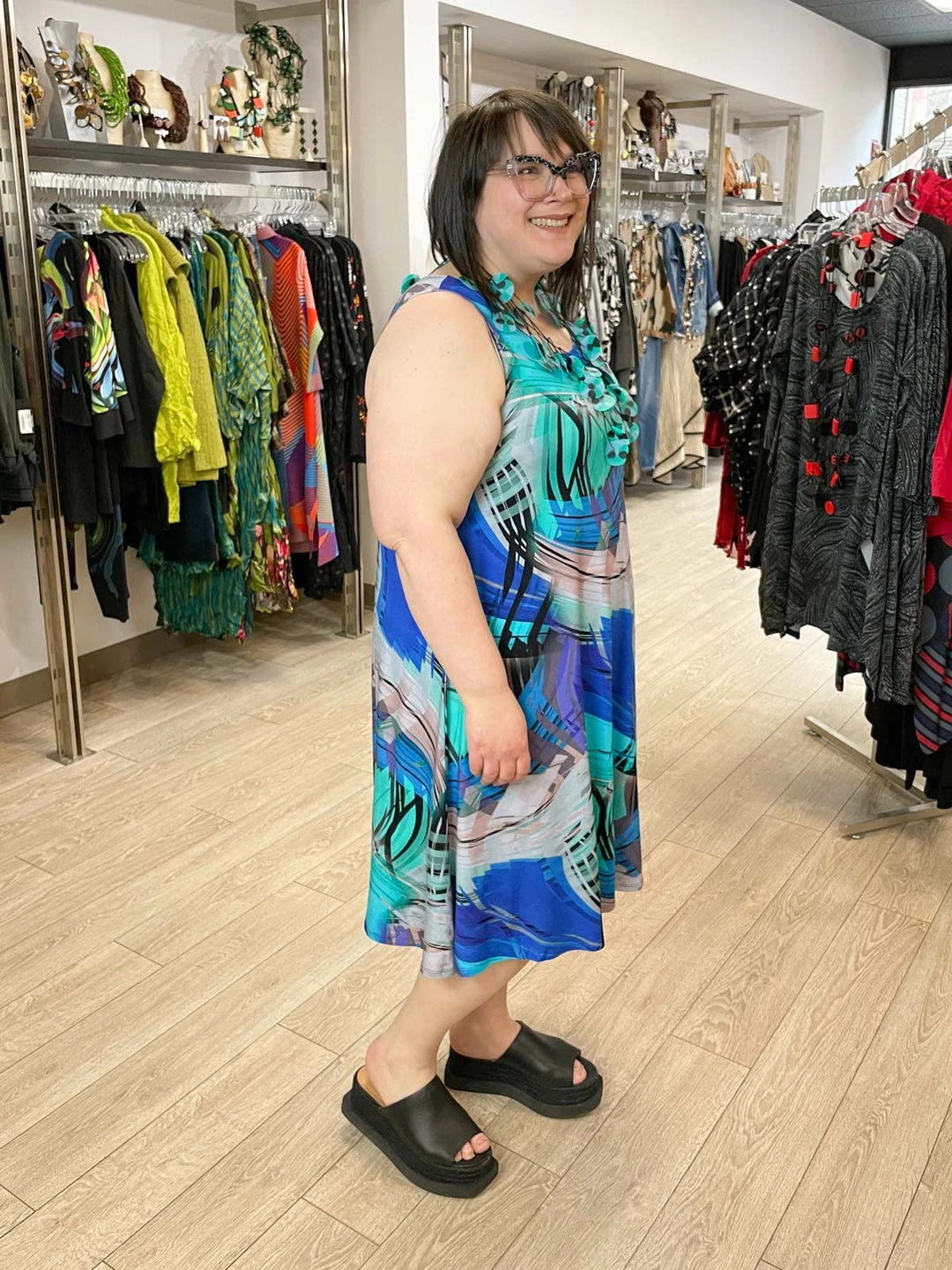 Kozan Dulce Dress, Tropicana Tencel 7 Kozan Dulce Dress, Tropicana Tencel