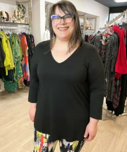 Kozan Kozan Juliana Top, Black Tencel