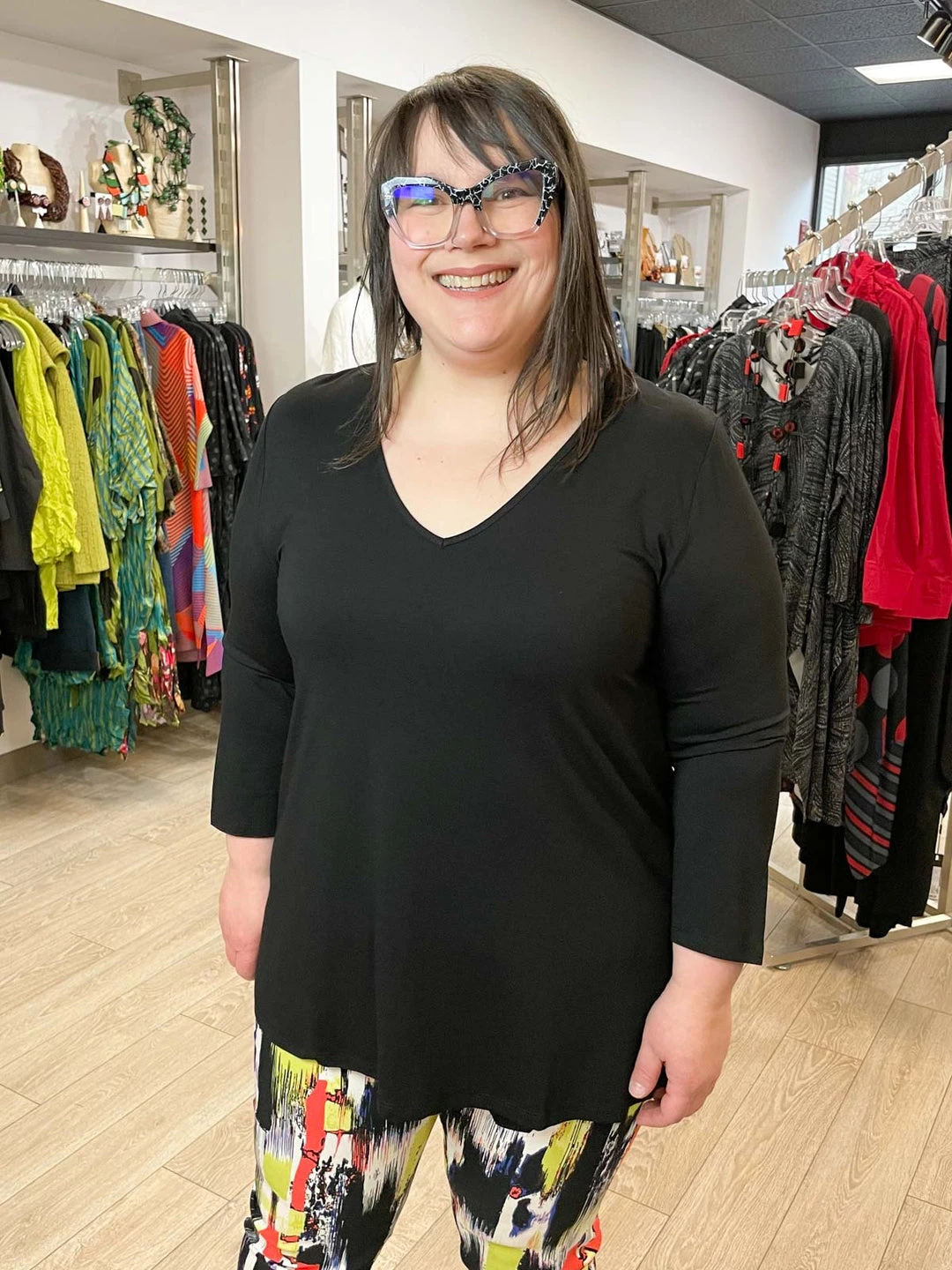 Kozan Kozan Juliana Top, Black Tencel 3 Kozan Kozan Juliana Top, Black Tencel