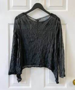 Kozan Mila Topper, Black Crinkle 7 Kozan Mila Topper, Black Crinkle