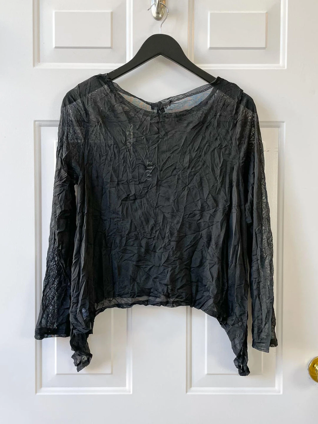 Kozan Mila Topper, Black Crinkle 5 Kozan Mila Topper, Black Crinkle