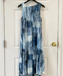 Kozan Millie Dress, Blue Blocks