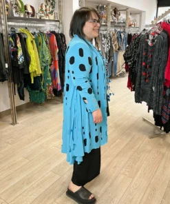 Kozan Molly Cardigan, Cyan Cut-Out Kozan