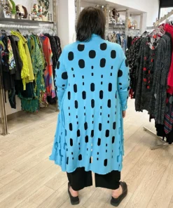 Kozan Molly Cardigan, Cyan Cut-Out Kozan