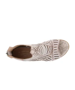 L'Artiste Angular Open Toe Heel - Bone L'Artiste