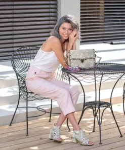 L'Artiste Angular Open Toe Heel - Bone L'Artiste