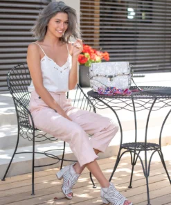 L'Artiste Angular Open Toe Heel - Bone L'Artiste