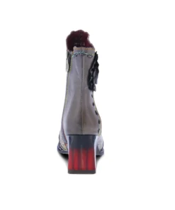 L'Artiste L'Artiste Striolle Flower Motif Boot In Grey Multi 12 L'Artiste L'Artiste Striolle Flower Motif Boot In Grey Multi