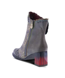 L'Artiste L'Artiste Striolle Flower Motif Boot In Grey Multi 14 L'Artiste L'Artiste Striolle Flower Motif Boot In Grey Multi
