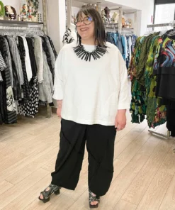 Link Chiara Boxy Top, White