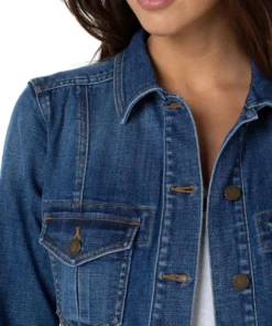 Liverpool Los Angeles Liverpool Los Angeles High Low Denim Shirt Jacket, Devonport 9 Liverpool Los Angeles Liverpool Los Angeles High Low Denim Shirt Jacket, Devonport