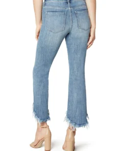 Liverpool Los Angeles Crop Flare 5 Pocket Hi-Low Fray Hem, La Playa Liverpool Los Angeles