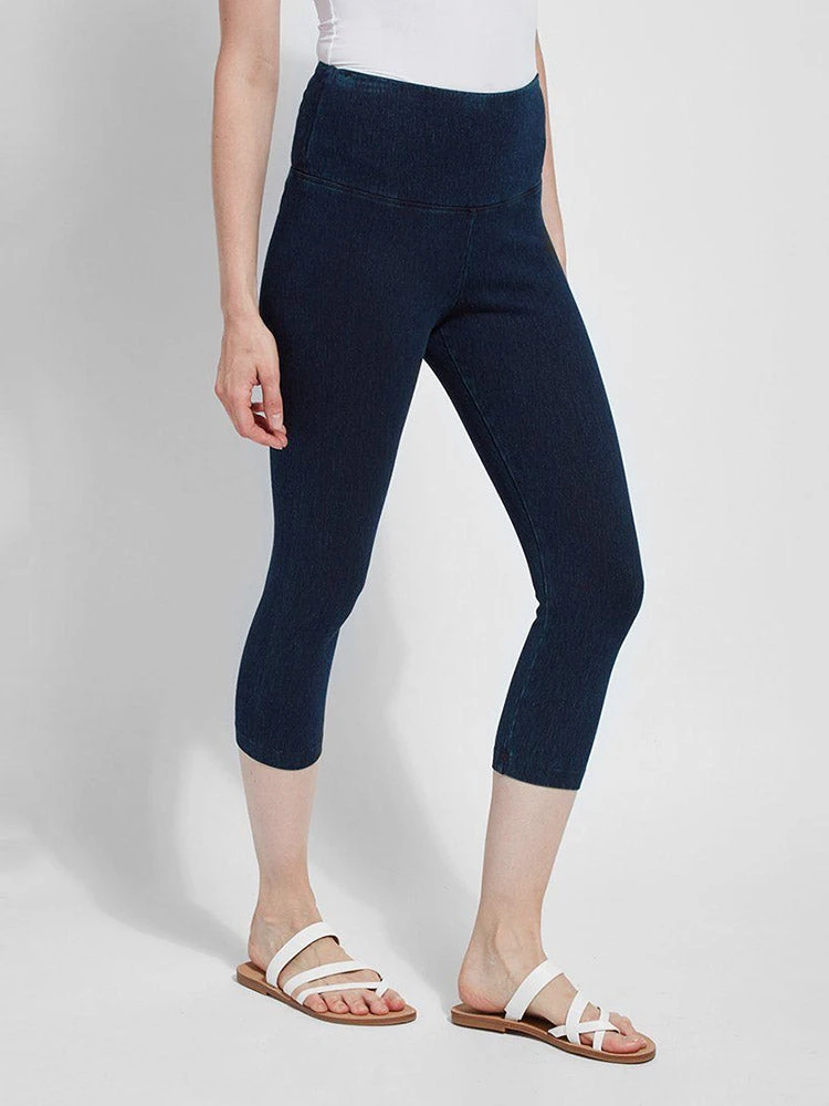 Lysse Denim Capri, Indigo Lysse 4 Lysse Denim Capri, Indigo Lysse