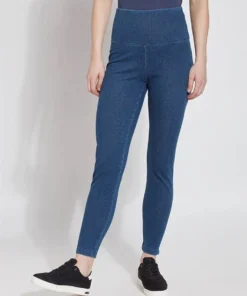 Lysse Denim Legging, Mid Wash Lysse