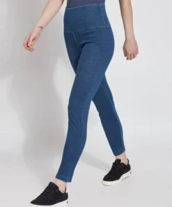 Lysse Denim Legging, Mid Wash Lysse