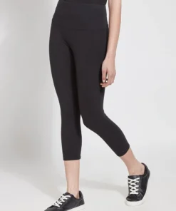Lysse Lysse Flattering Cotton Crop Legging, Black