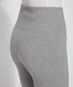 Lysse Lysse Flattering Cotton Crop Legging, Grey Melange