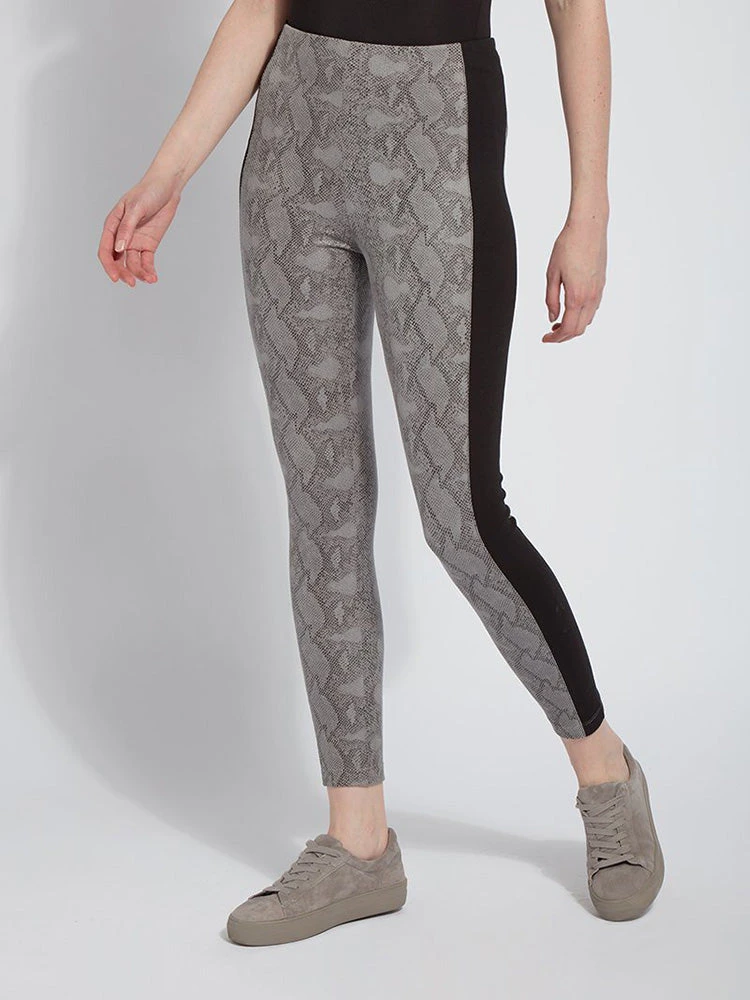 Lysse Lysse Foil Suede Laura Legging, Nickel Snake 3 Lysse Lysse Foil Suede Laura Legging, Nickel Snake