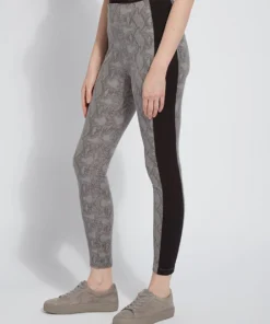 Lysse Lysse Foil Suede Laura Legging, Nickel Snake 10 Lysse Lysse Foil Suede Laura Legging, Nickel Snake