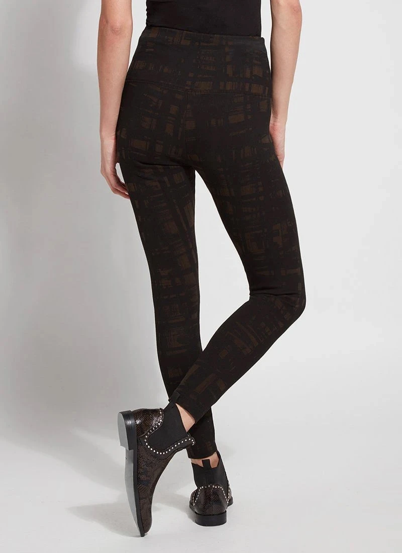 Lysse Pattern Denim Legging, Deep Olive Sketch Lysse 5 Lysse Pattern Denim Legging, Deep Olive Sketch Lysse