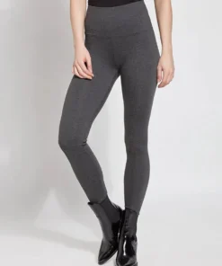 Lysse Ponte Signature Center Seam Legging, Charcoal Lysse