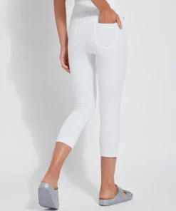 Lysse Lysse Toothpick Denim Capri, White