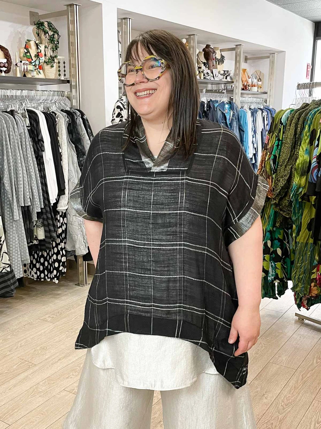 M Square Long Side Top, Black M Square 3 M Square Long Side Top, Black M Square