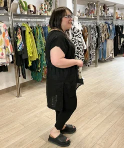 Mara Gibbucci Printed Cinch Tunic, Taupe/Black 12 Mara Gibbucci Printed Cinch Tunic, Taupe/Black