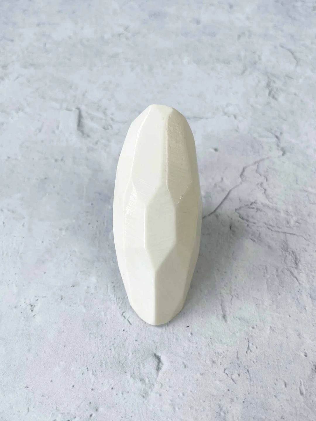 Monies Monies Long Faceted Carved Bone Ring, Bone 6 Monies Monies Long Faceted Carved Bone Ring, Bone