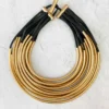 Monies Multistrand Collar Necklace, Gold Monies 2 Monies Multistrand Collar Necklace, Gold Monies