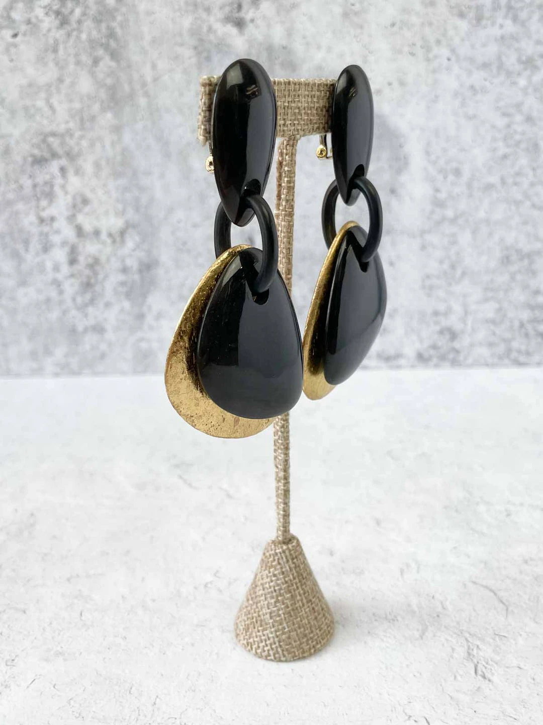 Monies Rio Earclips, Black/Gold 4 Monies Rio Earclips, Black/Gold