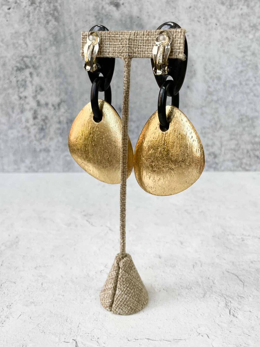 Monies Rio Earclips, Black/Gold 6 Monies Rio Earclips, Black/Gold